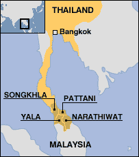 sud_thailande Les quatre provinces du sud de la Thailande a majorite musulmane