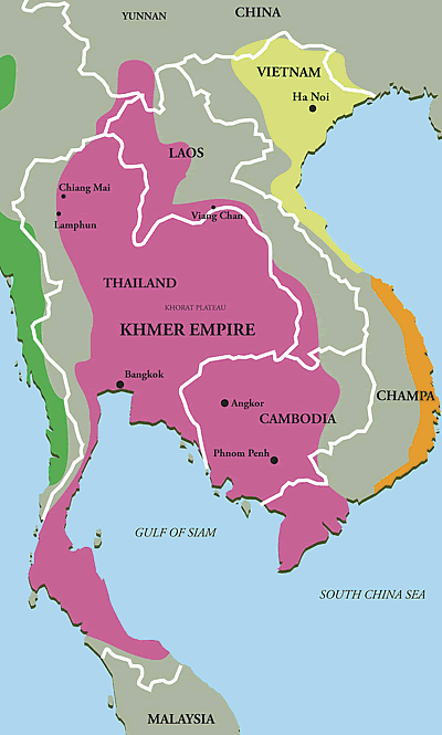 Carte Monde - Angkor