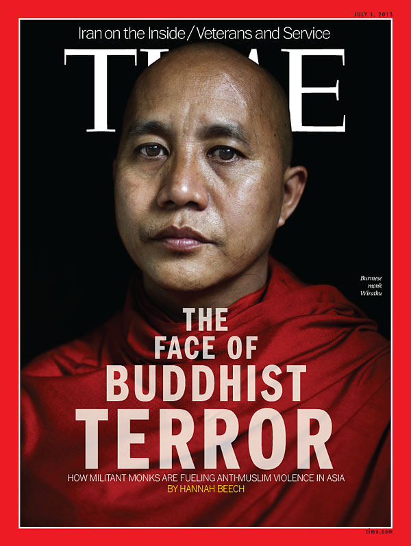 La dernière édition de Time Magazine, dont la couverture est consacrée au moine bouddhiste Ashin Wirathu