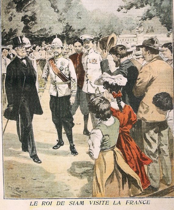 160 ans de relations franco-thaïlandaises 4 - thailande-fr La visite du roi Chulalongkron (Rama V) en France