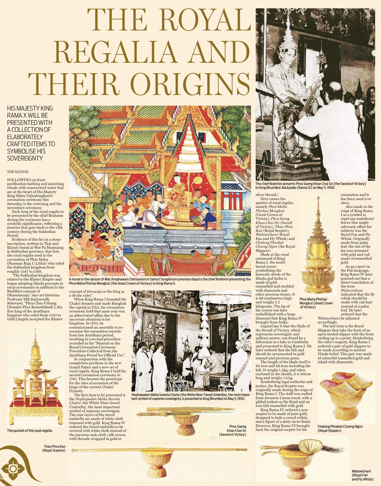 Le guide du couronnement royal de Rama X 3 - thailande-fr royalregalia 2 - thailande-fr